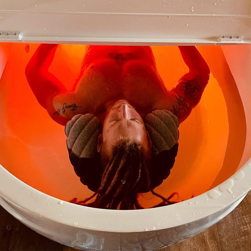 Dreampod float tank home flex orange